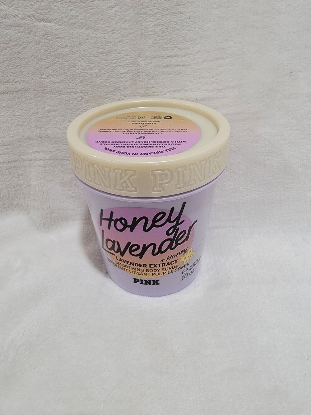 Victoria Secret PINK Honey Lavender Smoothing Body Scrub Lavender Extract +Honey